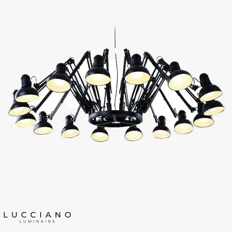 Lustre LED métal style industriel