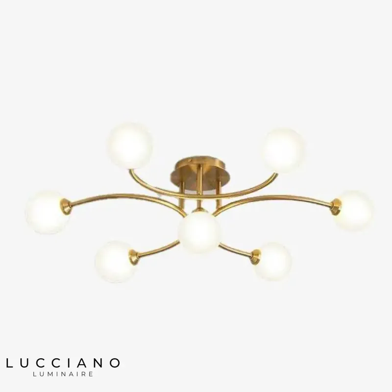 Lustre LED Design Métal Verre Innovant