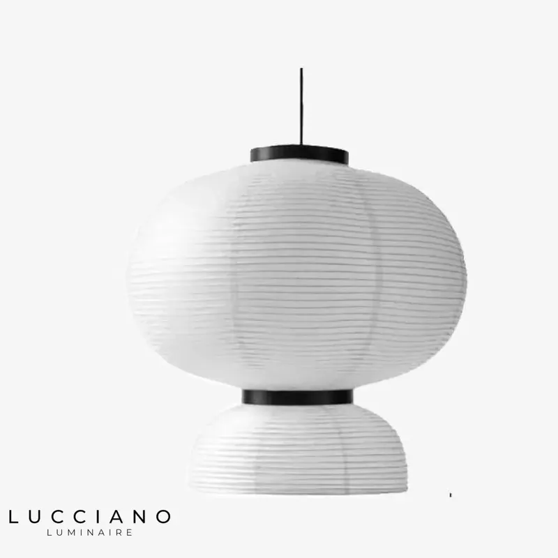 Suspension LED Papier Riz Danoise