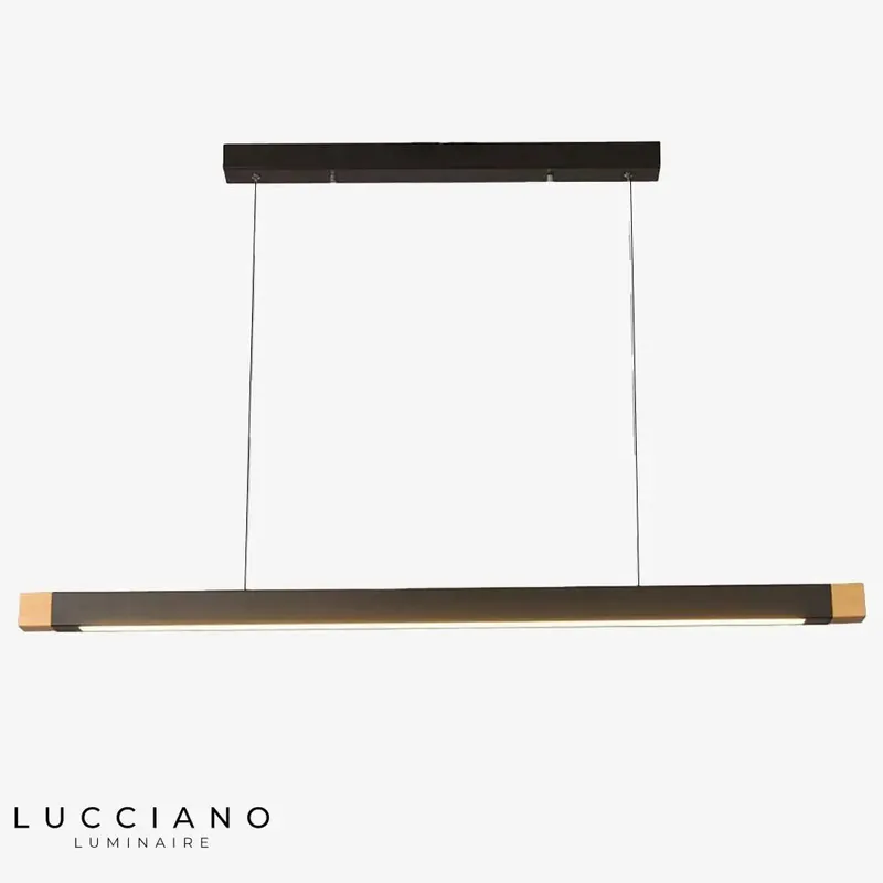 Lampe LED suspendue métal noir