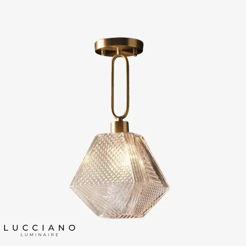 Suspension LED rétro abat-jour verre Shadow