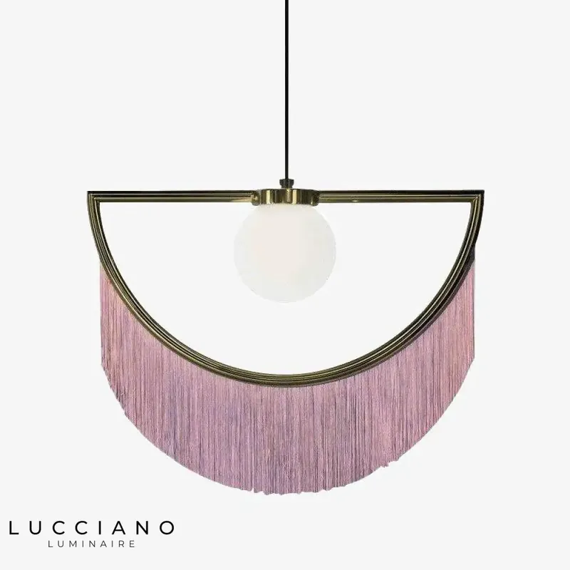 LED Géométrique avec Pendentif Coloré