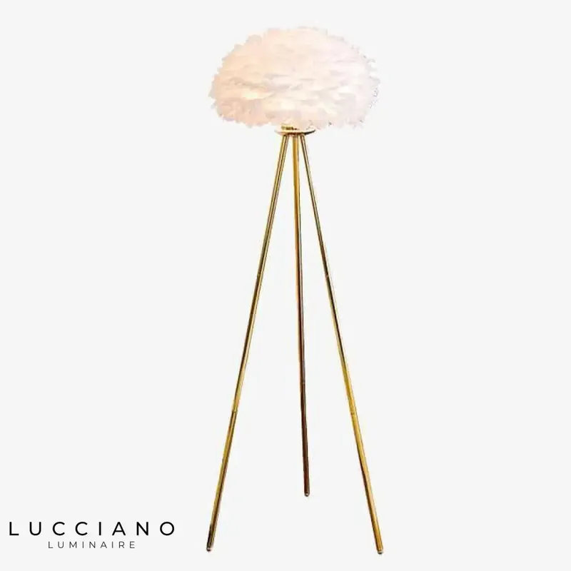 Lampadaire LED design plumes Romance