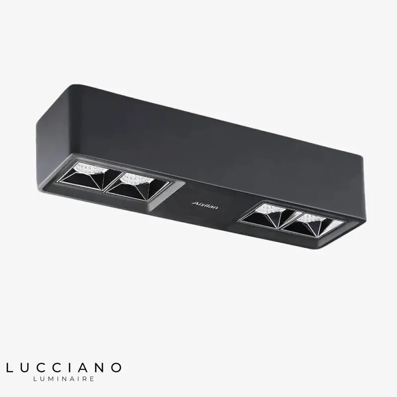 Spot LED rectangulaire moderne en métal