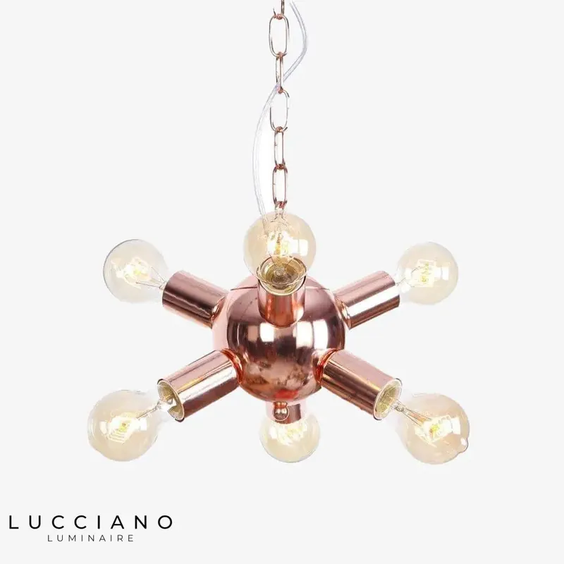 Lustre LED design rose gold Fly