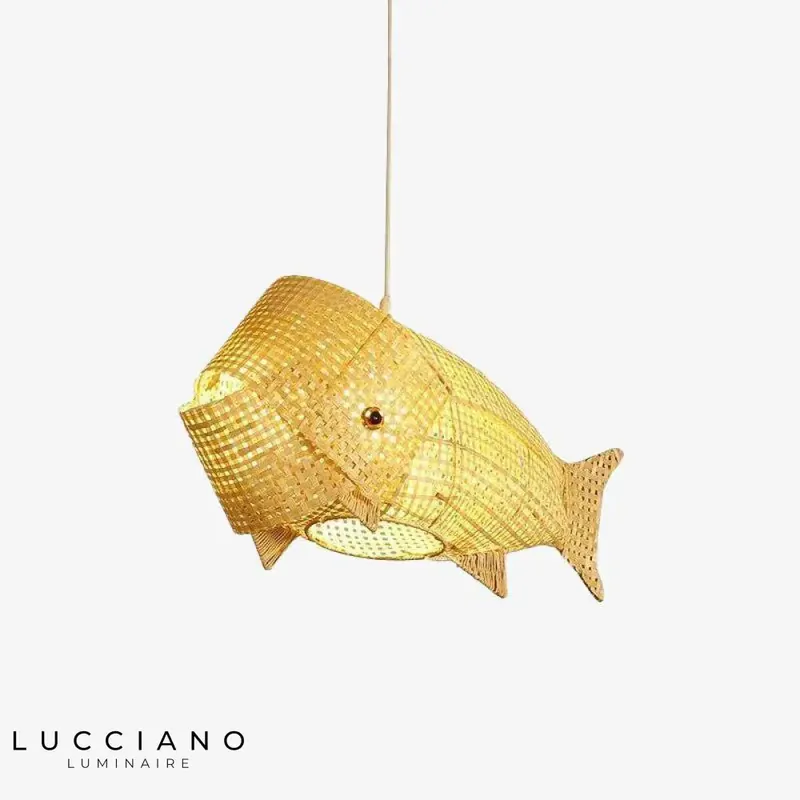 Suspension LED poisson rotin enfants