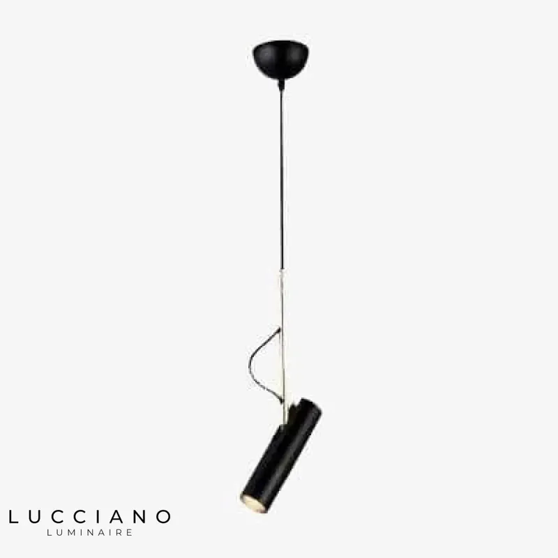 Suspension LED cylindrique métal indoor