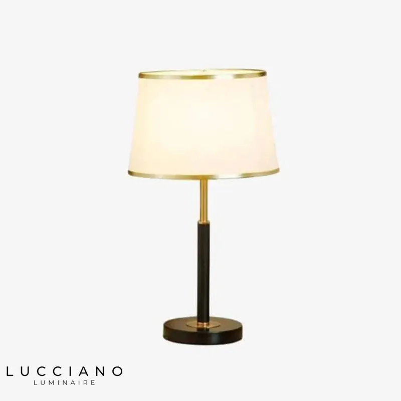 Lampe LED moderne avec bords dorés