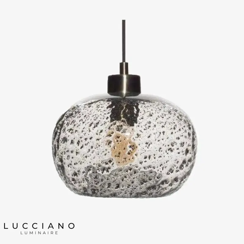 Suspension LED verre coloré Life