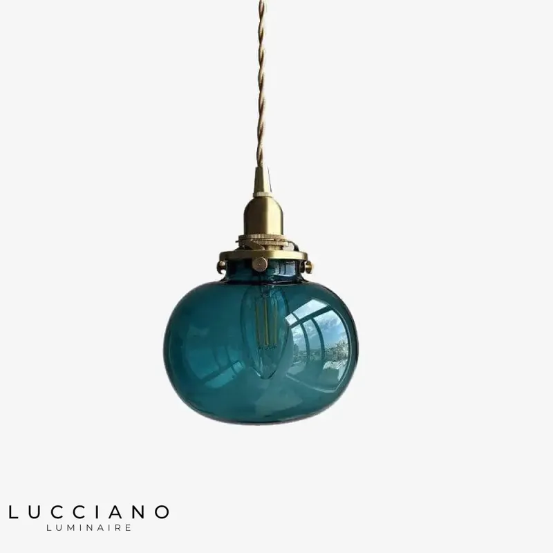 Lampe LED verre coloré Jiamen