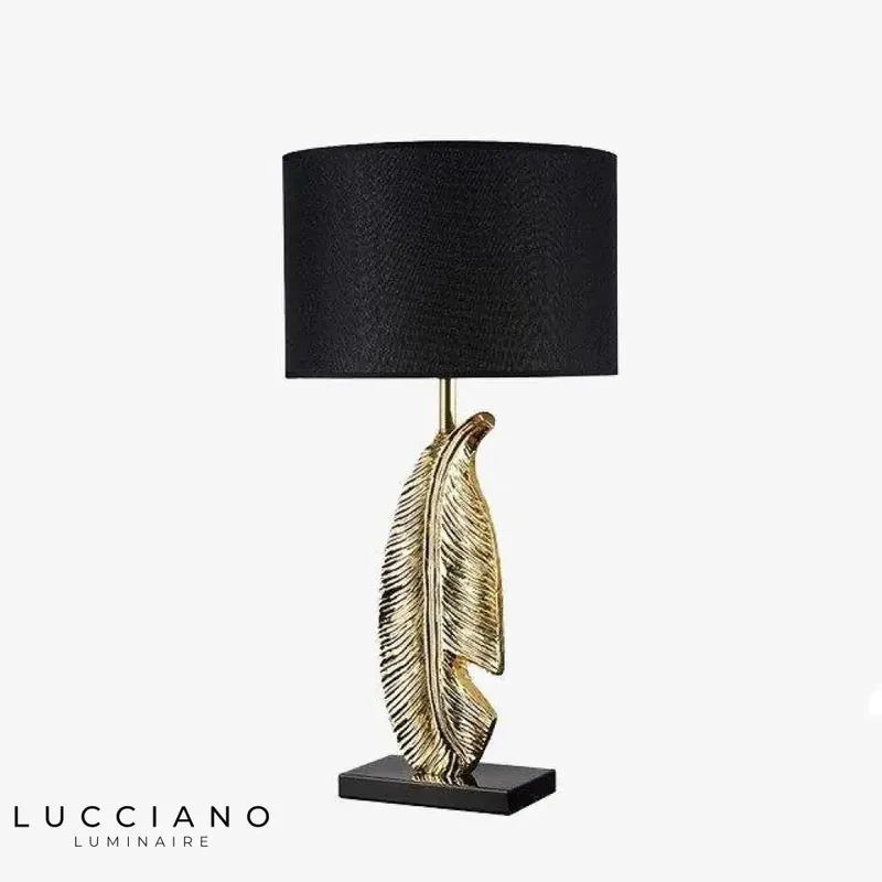 Lampe Design LED Plume d'Or