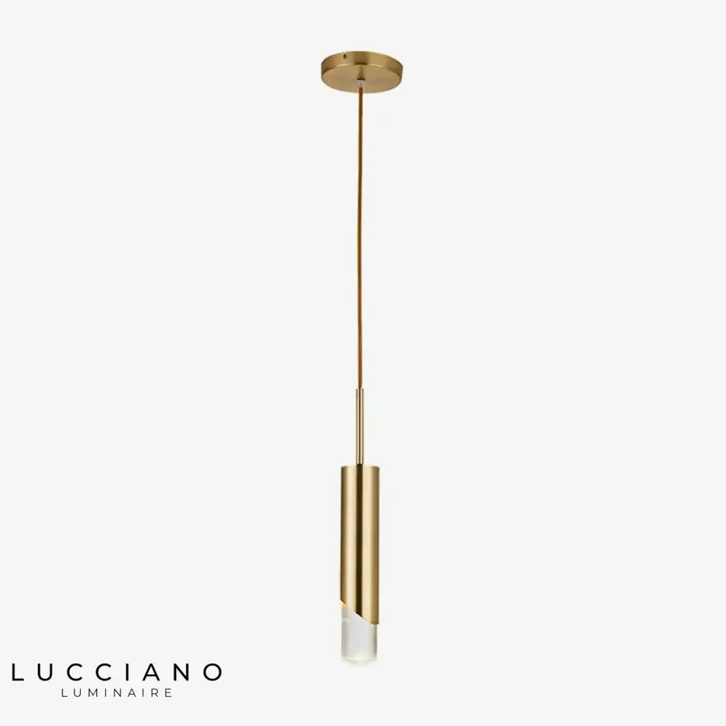 Suspension LED Luxe métal cylindre