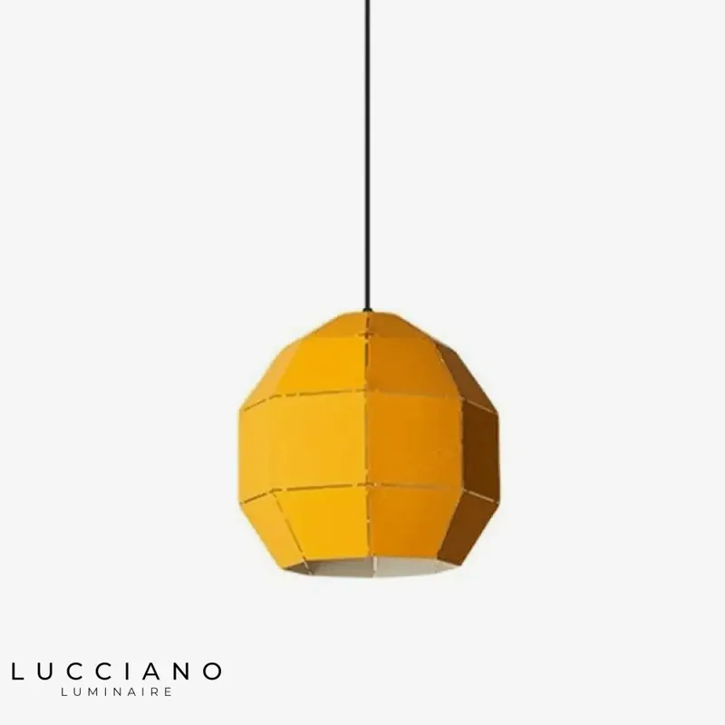 Suspension LED sphérique métal coloré