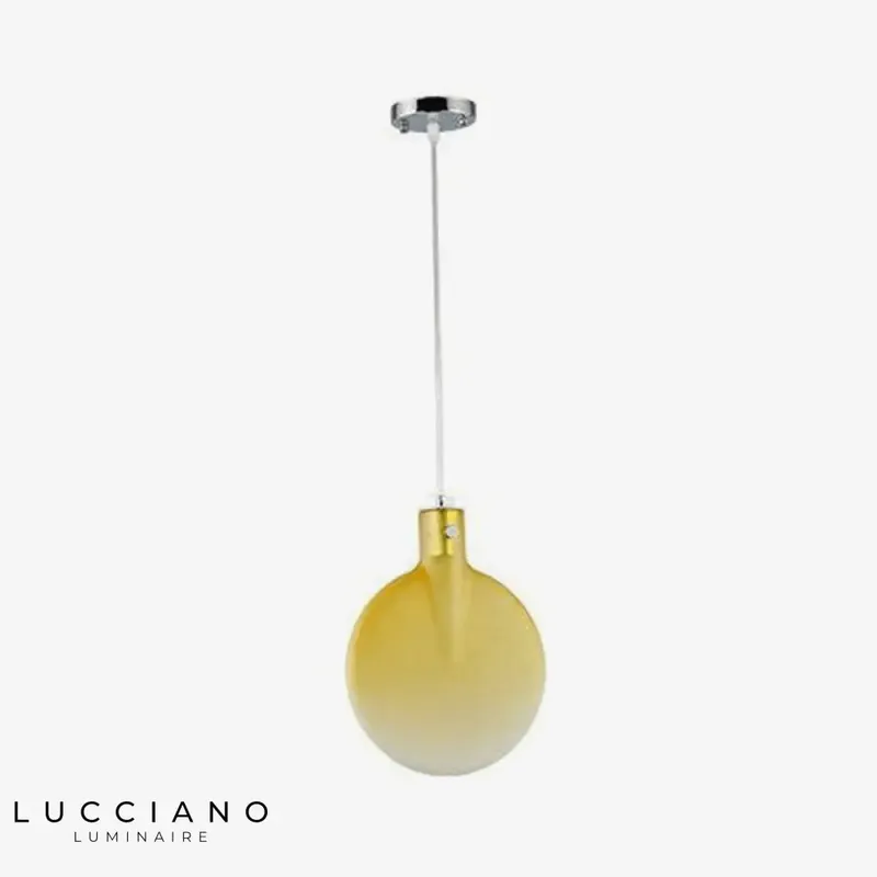 Lustre LED en verre coloré Paddle