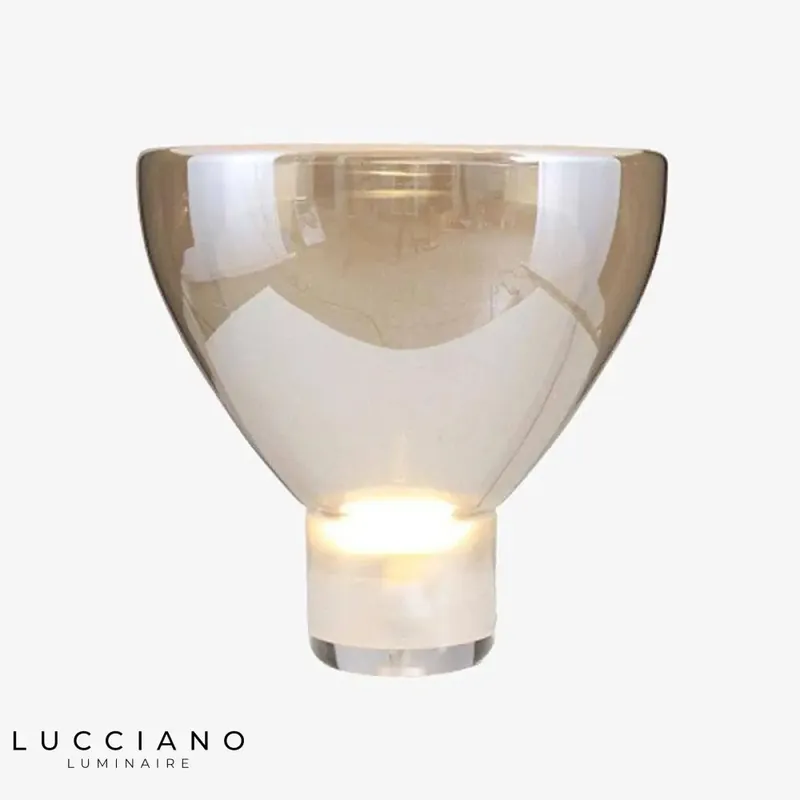 Lampe LED design en verre coloré