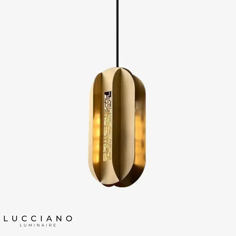 Lustre à LED métal arrondi luxe