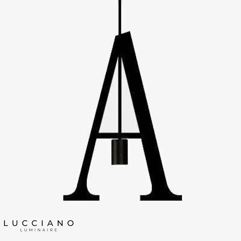 Suspension LED Créative Lettres Métal