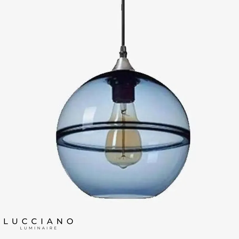 Lampe LED suspendue en verre Hang