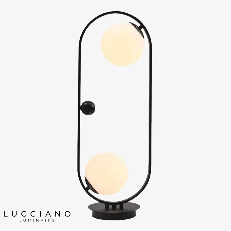 Lampe LED Anneau Boule Métal