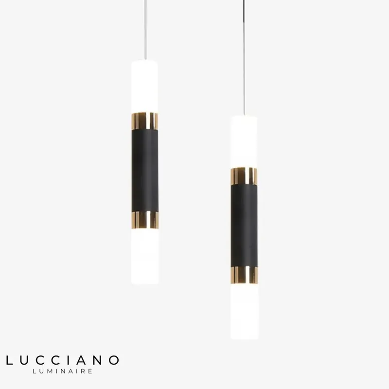 Suspension LED Cylindrique Métal Bar