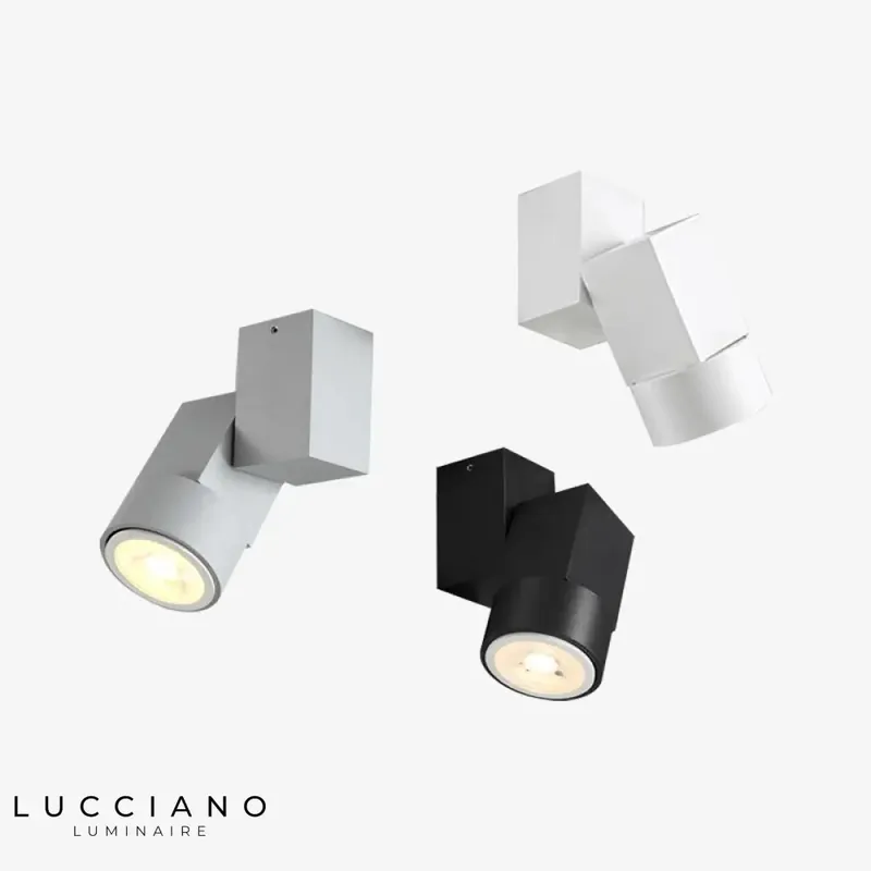 Cube LED aluminium moderne