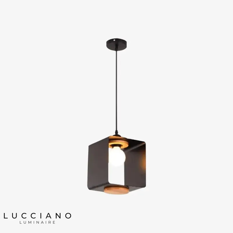 Suspension LED Cube Coloré Moderne