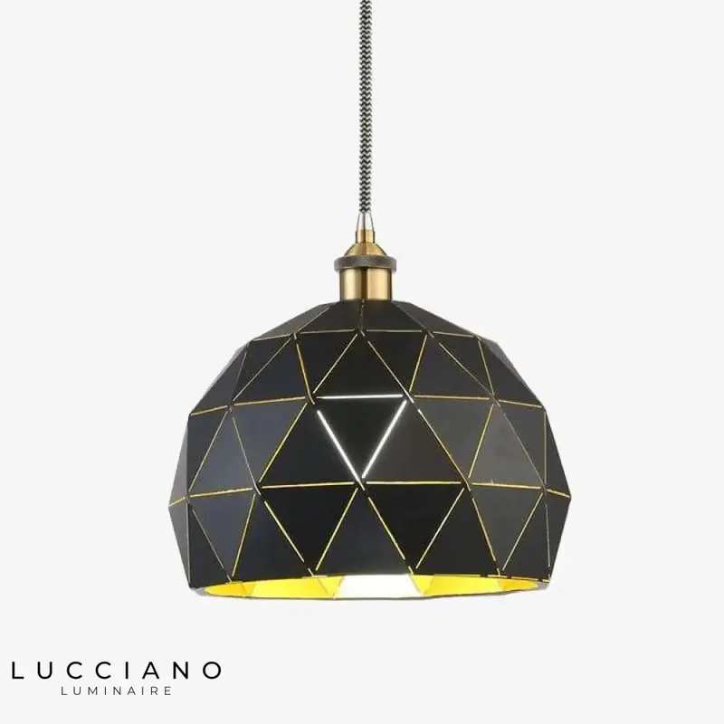 Suspension LED arrondie plaques métal