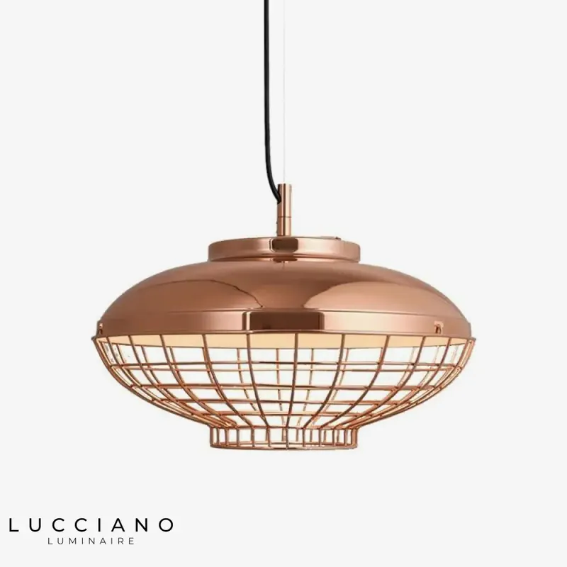 Suspension LED métal rose gold
