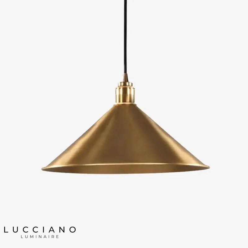 Conique Loft LED Suspension Dorée