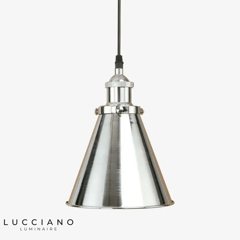 Suspension LED métal conique Loft
