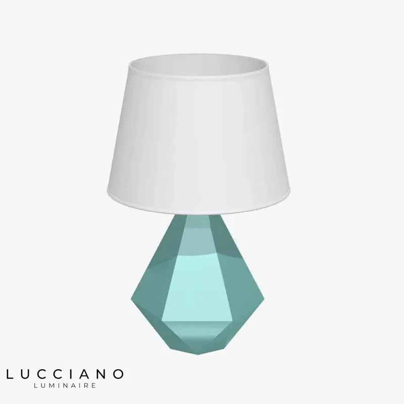 Lampe LED Cristal Abat-jour Blanc