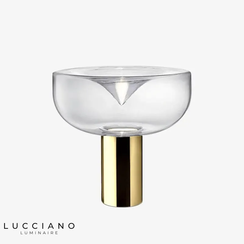 Lampe LED Design Abat-jour Doré