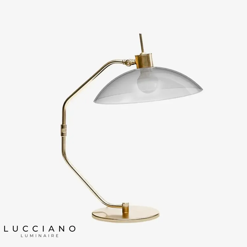 Lampe Bureau Cuivré LED Gris