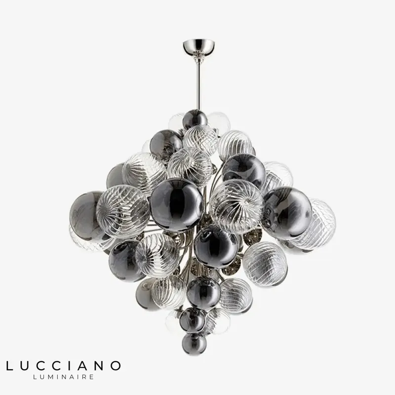 Plafonnier LED multi-boules en verre
