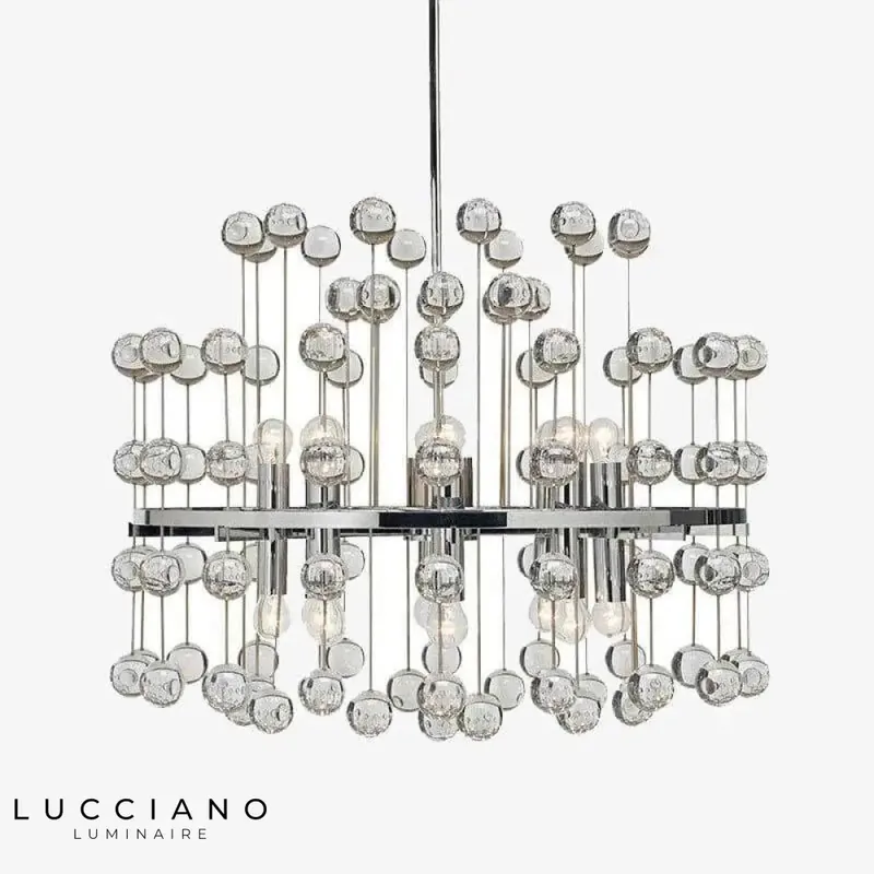 Lustre LED Boules Cristal Art
