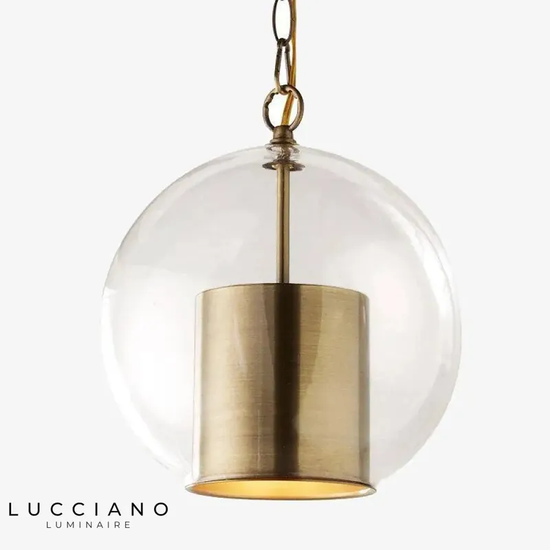 Suspension LED or et verre Luxury