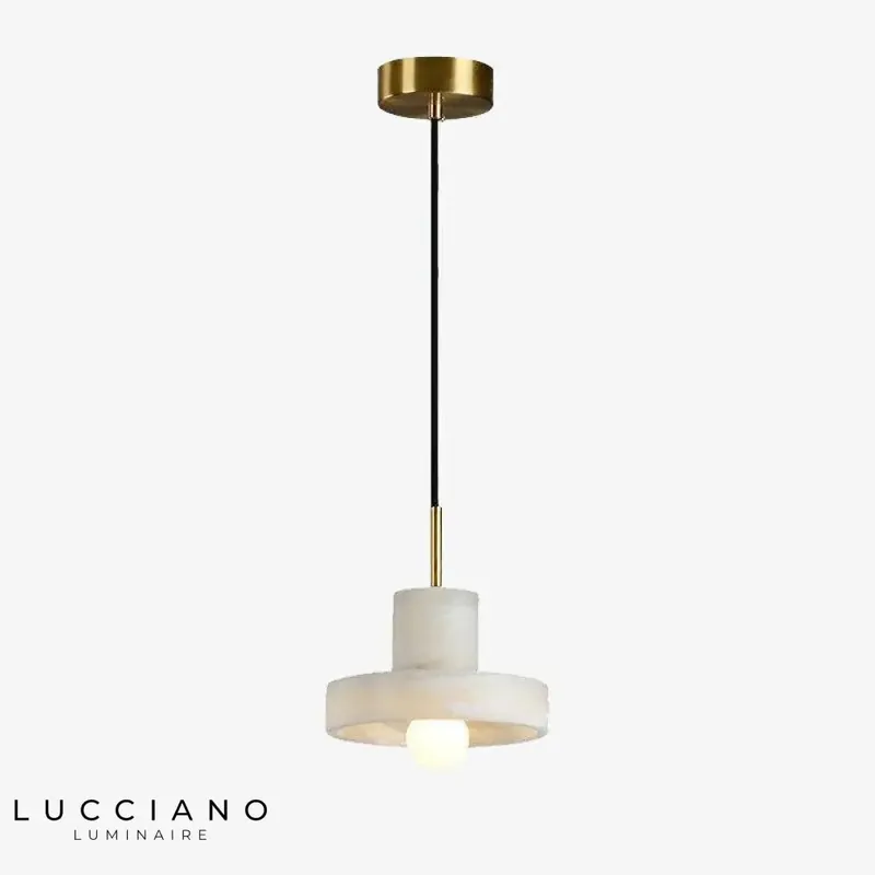 Suspension LED Marbre Blanc Luxe