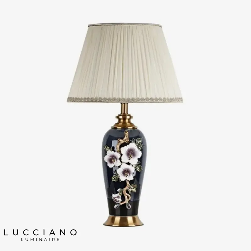 Lampe LED céramique style japonais