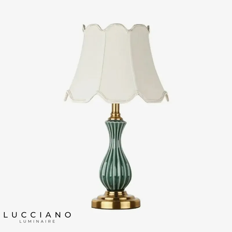 Lampe LED céramique style japonais