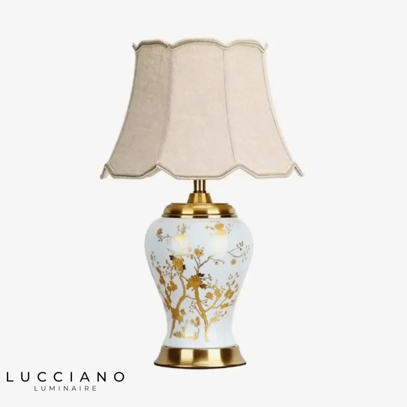 Lampe céramique LED style japonais