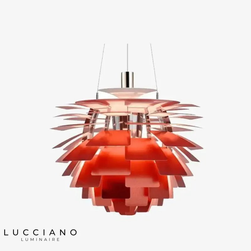 Suspension LED plaques colorées Pinecone