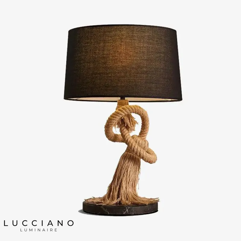 Lampe rétro LED tissu cordage