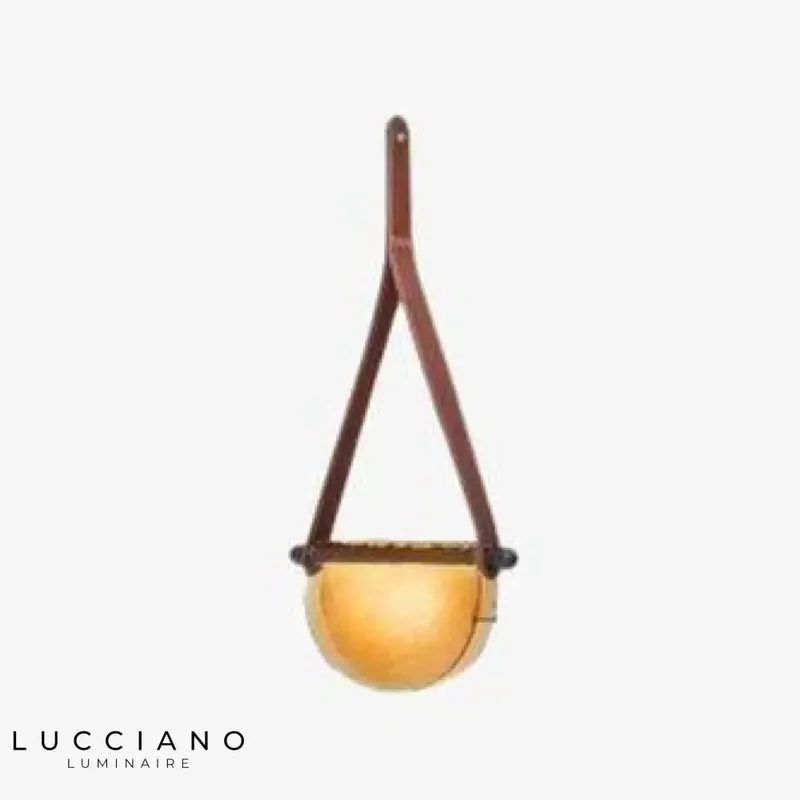 LED Vintage Suspension, Demi-Cercles Colorés
