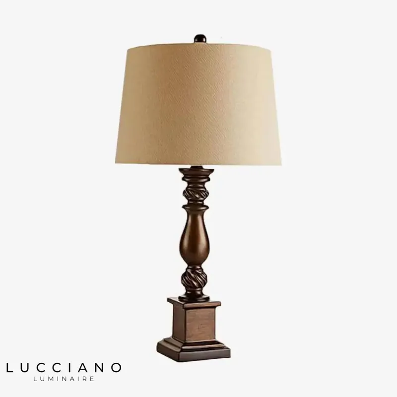 Lampe de chevet résine et tissu