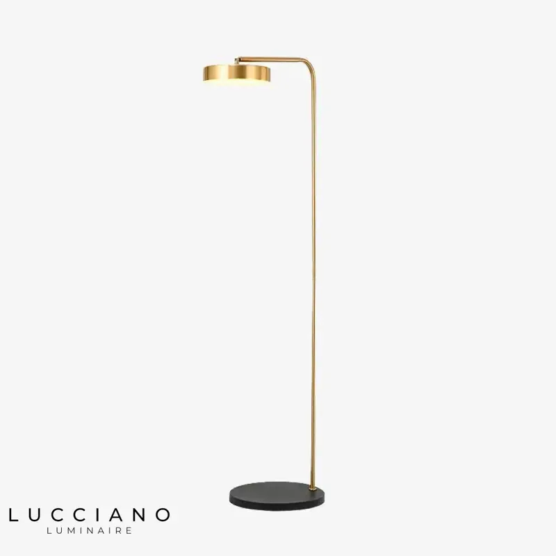 Lampadaire Design Doré Arrondi