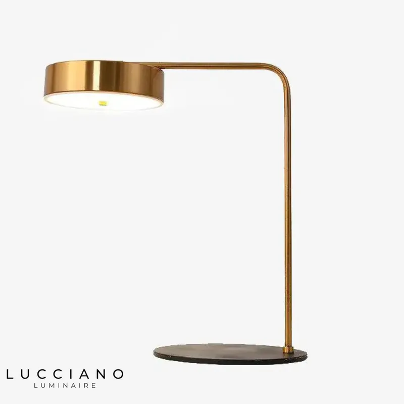 Lampe Bureau Dorée Arrondie Study
