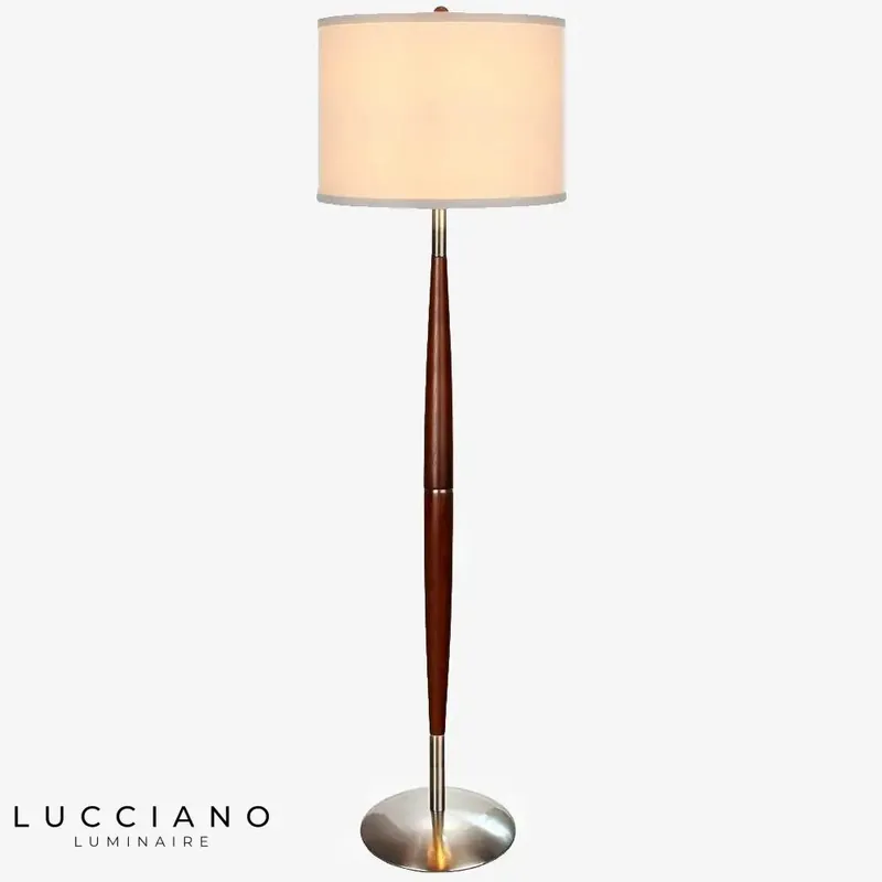 Lampadaire LED tissu debout