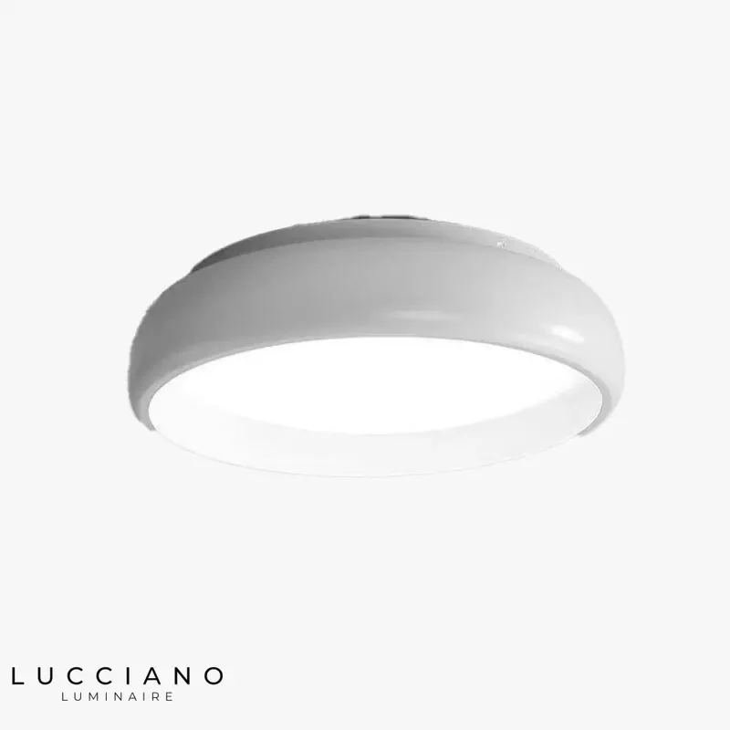 Plafonnier Design Rond Blanc Study