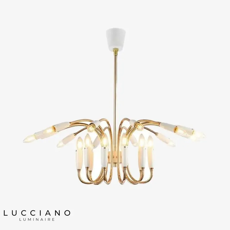 Lustre Design Arqué Doré Head