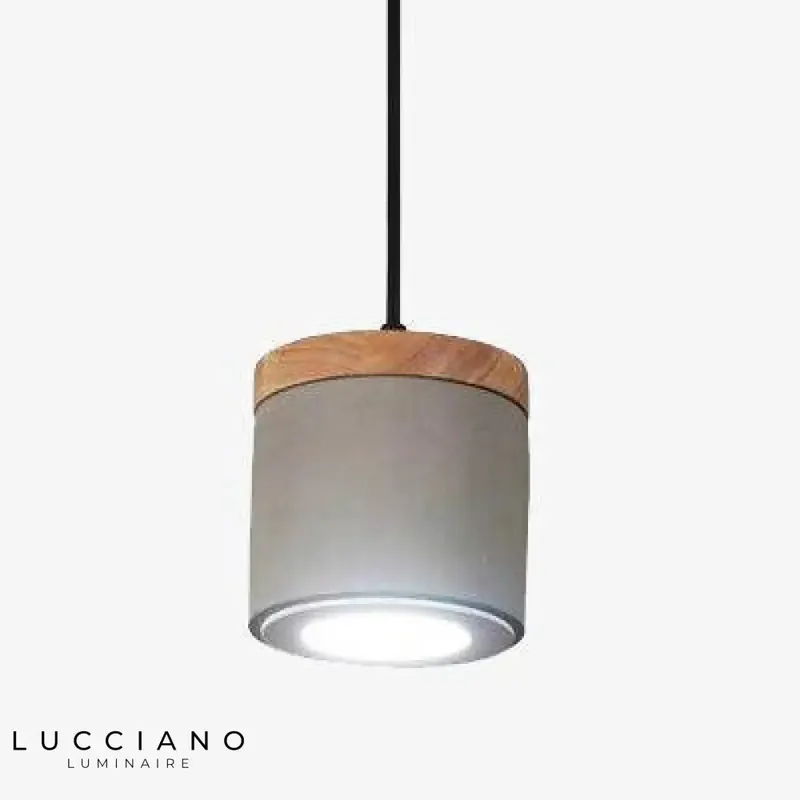 Suspension LED rétro grise Settember